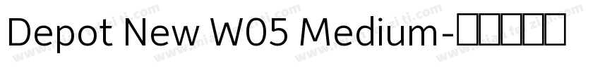 Depot New W05 Medium字体转换